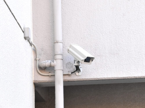 建物の各所には防犯カメラが設置されております。